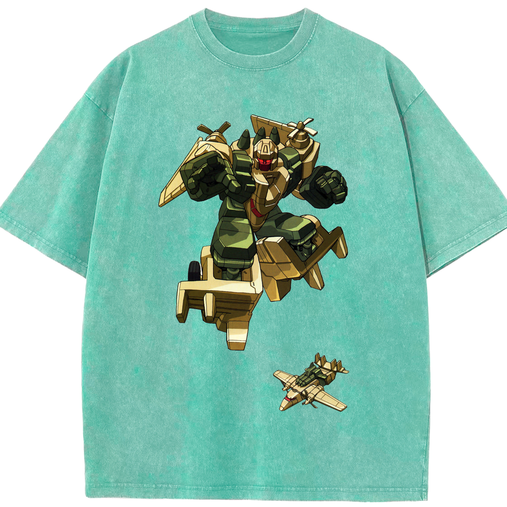 （画像用）  綿100% ヴィンテージ風 半袖Tシャツ（フロントプリント）